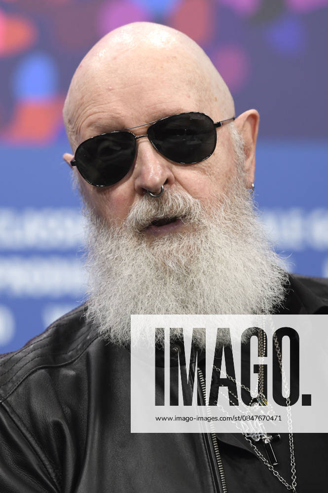 Rob Halford at the press conference for the documentary The Ballad of Judas Priest at the Berlinale 2026 76 Berlin International Film Festival at the Hotel Grand Hyatt Berlin, 15 02 2026 Foto:xC.xNiehausx xFuturexImagex priest_6274
