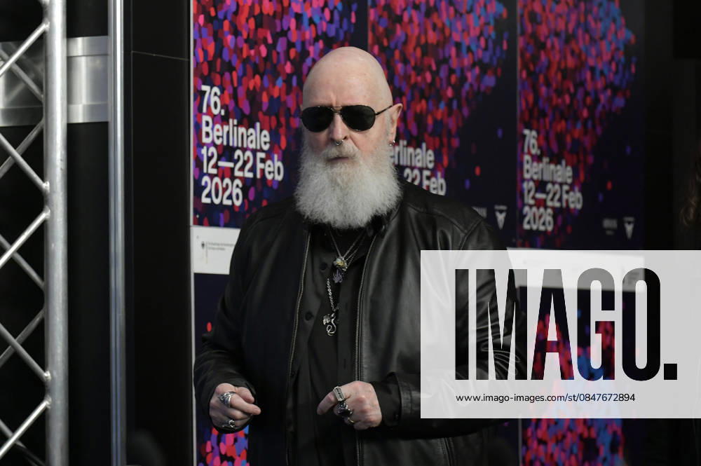 Rob Halford at the press conference for the documentary The Ballad of Judas Priest at the Berlinale 2026 76 Berlin International Film Festival at the Hotel Grand Hyatt Berlin, 15 02 2026 Foto:xM.xBehrensx xFuturexImagex priest_6279
