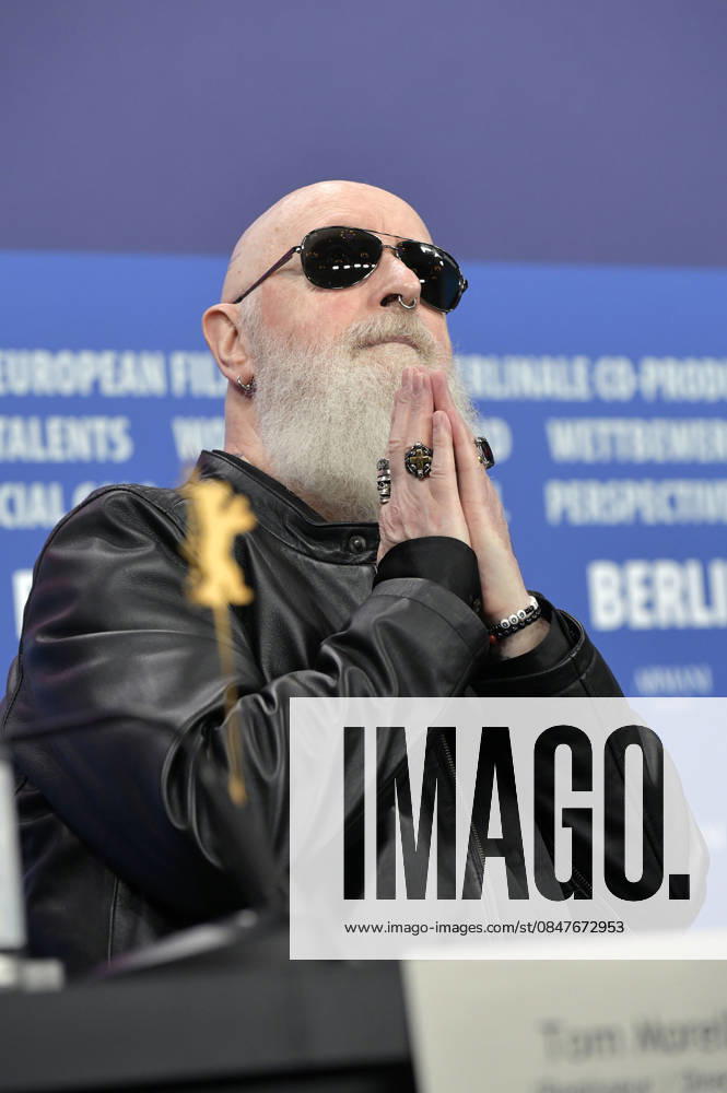 Rob Halford at the press conference for the documentary The Ballad of Judas Priest at the Berlinale 2026 76 Berlin International Film Festival at the Hotel Grand Hyatt Berlin, 15 02 2026 Foto:xM.xBehrensx xFuturexImagex priest_6294
