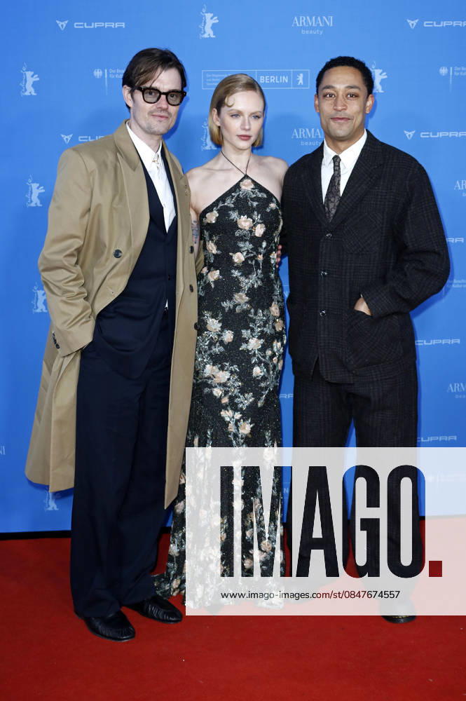 Sam Riley, Emma Laird and Loyle Carner at the premiere of the BBC series Mint at the Berlinale 2026 76 Berlin International Film Festival at the Zoo Palast Berlin, 15 02 2026 Foto:xC.xTamckex xFuturexImagex mint_6218