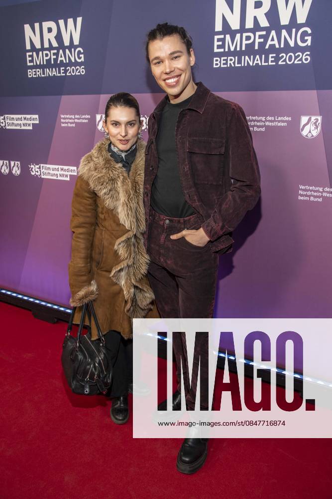 Romina Kueper and Helge Mark Lodder as guests at the NRW Reception at the 76 Berlinale 2026 at the Representation of the State of North Rhine-Westphalia to the Federal Government,on Sunday 15 02 2026 in Berlin Berlin Germany