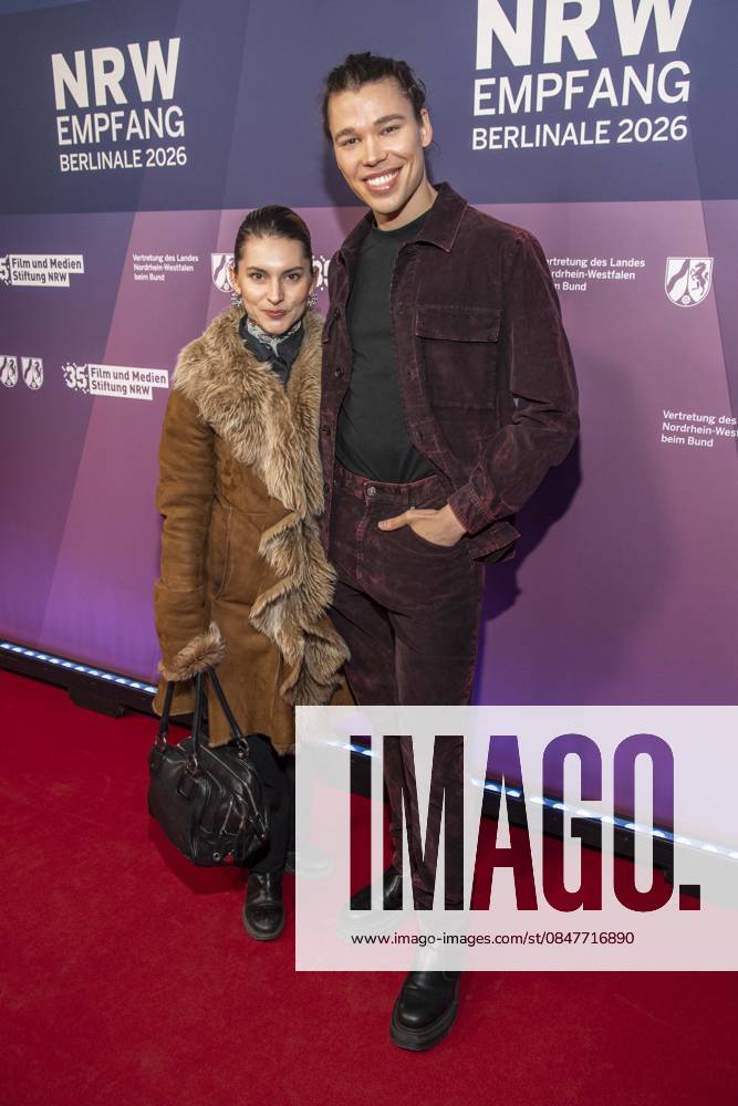 Romina Kueper and Helge Mark Lodder as guests at the NRW Reception at the 76 Berlinale 2026 at the Representation of the State of North Rhine-Westphalia to the Federal Government,on Sunday 15 02 2026 in Berlin Berlin Germany