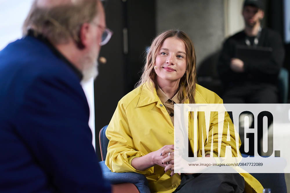 Actors Talk at Cupra in Berlin with JellaHase Berlin Georg Seitz, Jella Haase in Prada 76 Berlin International Film Festival Actors Talk in the Cupra City Garage with JellaHase