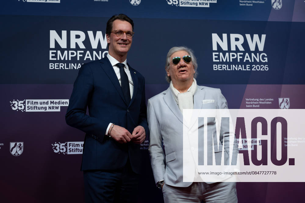 23 NRW Reception, Berlinale, Claude Oliver Rudolph, Actor 23 NRW Reception, Berlinale, State Representation, Berlin, Hendrik Wüst, Minister President, North Rhine-Westphalia, Claude Oliver Rudolph, Actor Berlin Berlin GER