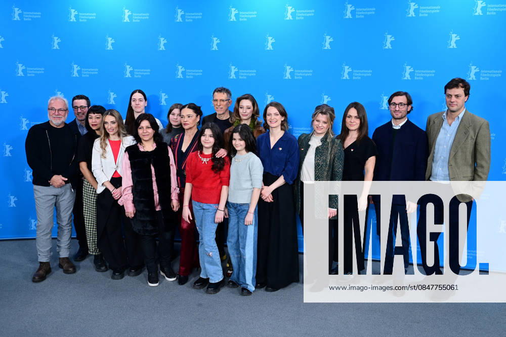 Christian Bégin, Chiara Caselli, Galin Stoev, Michelle Tzontchev, Geneviève Dulude de Celles, Fanny Drew, Sarah Mannering at the photocall of the film Nina Roza during the 76th Berlinale International Film Festival Berlin 2026 , February 16, 2026 Romain Doucelin Bestimage The Nina Roza photocall during the 76th Berlinale International Film Festival Berlin at Grand Hyatt Hotel on February 16, 2026 in Berlin, Germany Berlin Allemagne