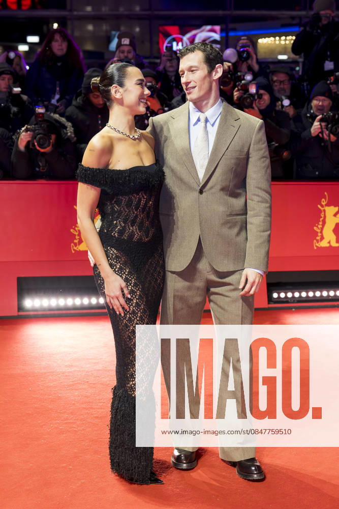 Rosebush Pruning , Premiere at the Berlinale, Berlin, 14 02 2026 Dua Lipa and Callum Turner on the red carpet before the premiere of Rosebush Pruning at the Berlinale at the Theater am Potsdamer Platz on 14 02 2026 The 76th Berlin International Film Festival takes place from February 12 to 22, 2026 Berlin Theater am Potsdamer Platz