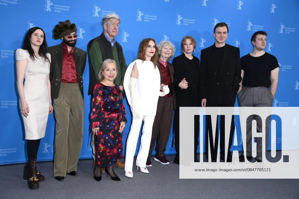 Maresi Riegner, Tom Neuwirth, Christine Urspruch, Marco Lorenzini, Isabelle Huppert, Ulrike Ottinger, Birgit Minichmayr, Lars Eidinger and Thomas Schubert at the press conference for the feature film The Blood Countess at the Berlinale 2026 76 Berlin International Film Festival at the Hotel Grand Hyatt Berlin, 16 02 2026 Foto:xN.xKubelkax xFuturexImagex blutgraefin_6232