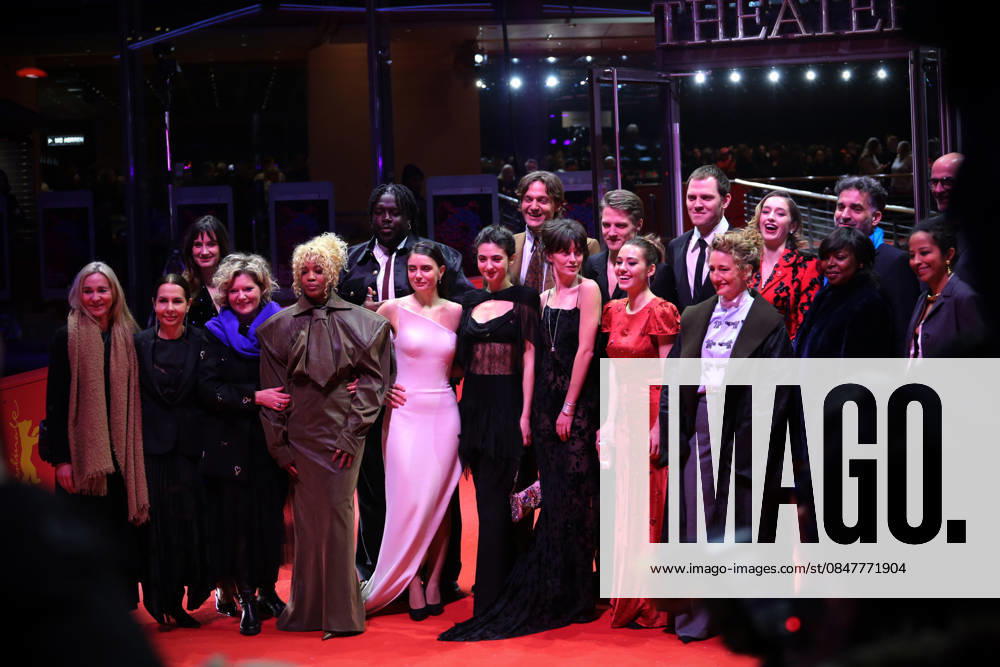 Berlinale Festival Director Tricia Tuttle (Front, 3-R) poses with the European Shooting Stars laureates on the red carpet as they attend the 76th Berlin International Film Festival, in Berlin. The 76th Berlinale runs from 12 to 22 February 2026. Berlin Germany - ZUMAf146 20260216_zip_f146_029