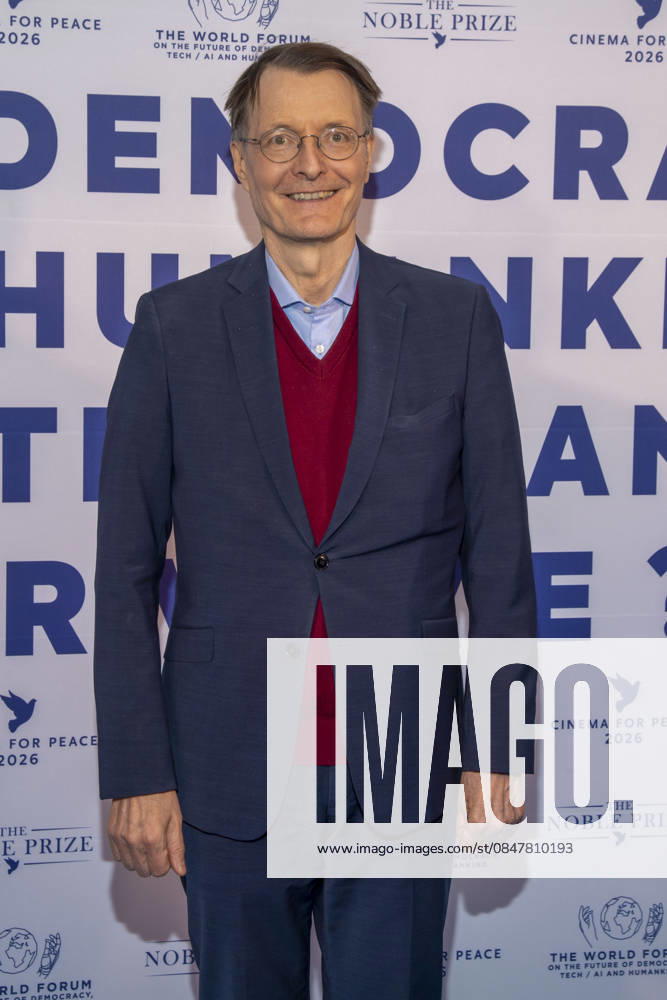 Karl Lauterbach ex Minister of Health as guest at the Cinema For Peace Gala 2026 at the Hotel Adlon Kempinski on 16 02 2026 in Berlin Berlin Germany