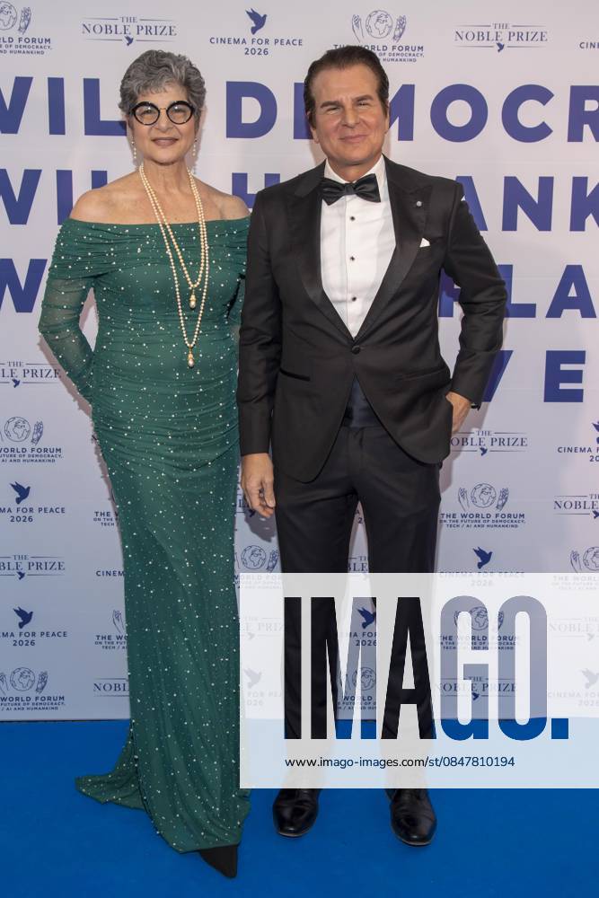 Vincent De Paul and his wife as guests at the Cinema For Peace Gala 2026 at the Hotel Adlon Kempinski on 16 02 2026 in Berlin Berlin Germany