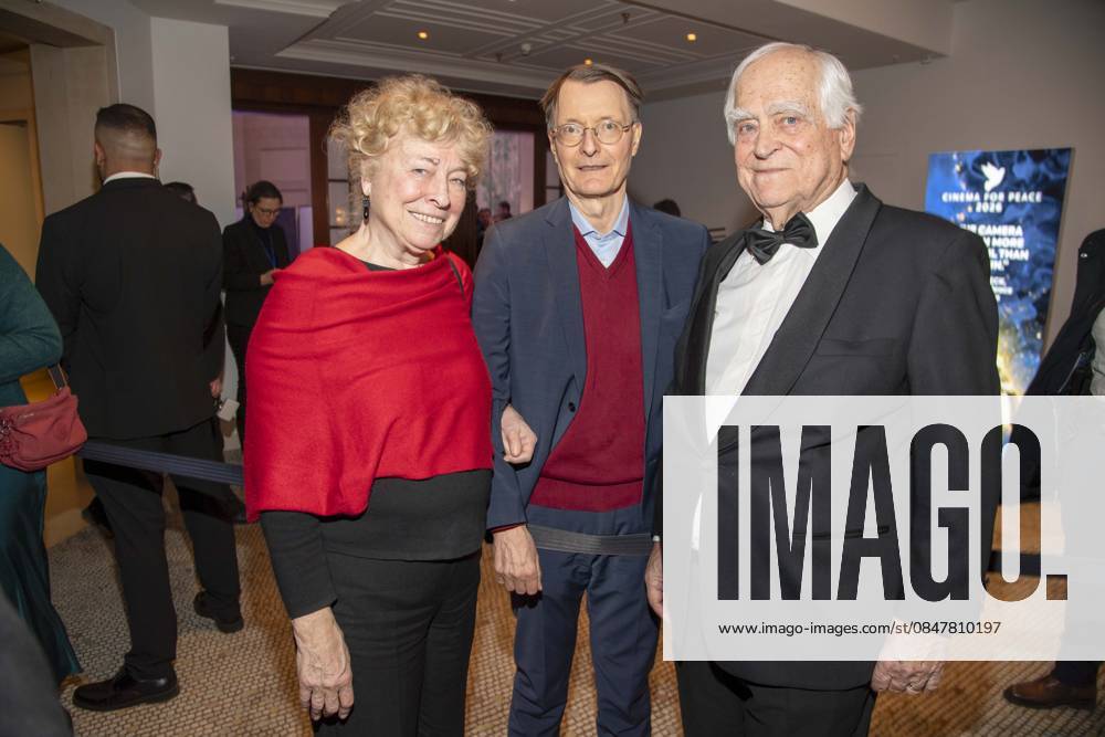 Gesine Schwan, Karl Lauterbach and Peter Eigen as guests at the Cinema For Peace Gala 2026 at the Hotel Adlon Kempinski on 16 February 2026 in Berlin Berlin Germany