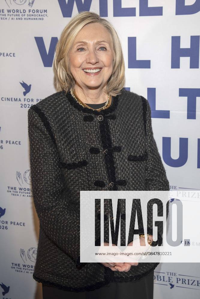 Hillary Diane Rodham Clinton US American politician of the Democratic Party Author guest at the Cinema For Peace Gala 2026 at the Hotel Adlon Kempinski on February 16, 2026 in Berlin Berlin Germany
