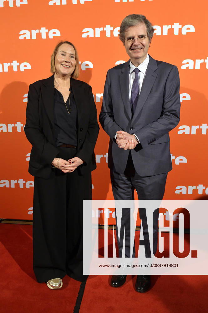 Heike Hempel and Francois Delattre at the ARTE reception as part of the Berlinale 2026 at the Akademie der Künste on Pariser Platz Berlin, 16 02 2026 Foto:xM.xBehrensx xFuturexImagex arte_6221