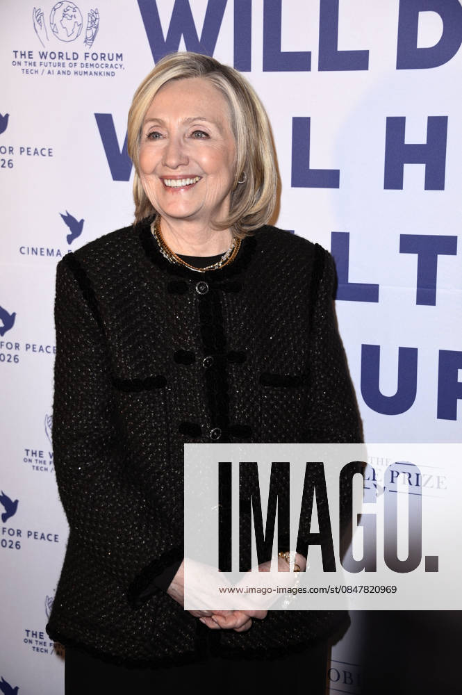 Hillary Clinton at the Cinema For Peace Gala 2026 at the Hotel Adlon Kempinski Berlin, 16 02 2026 Foto:xN.xKubelkax xFuturexImagex cinema_6282