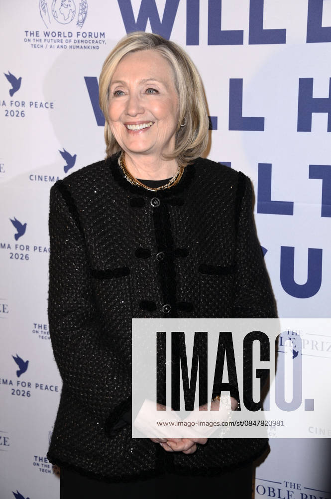 Hillary Clinton at the Cinema For Peace Gala 2026 at the Hotel Adlon Kempinski Berlin, 16 02 2026 Foto:xN.xKubelkax xFuturexImagex cinema_6283