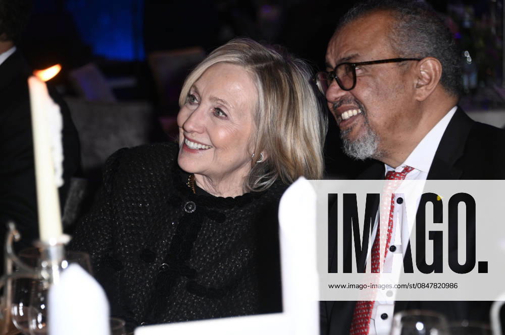 Hillary Clinton and Tedros Adhanom Ghebreyesus at the Cinema For Peace Gala 2026 at the Hotel Adlon Kempinski Berlin, 16 02 2026 Foto:xN.xKubelkax xFuturexImagex cinema_6285