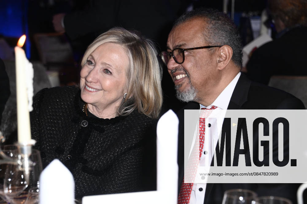 Hillary Clinton and Tedros Adhanom Ghebreyesus at the Cinema For Peace Gala 2026 at the Hotel Adlon Kempinski Berlin, 16 02 2026 Foto:xN.xKubelkax xFuturexImagex cinema_6286