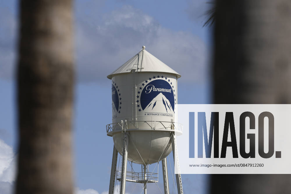 Paramount Pictures In Los Angeles The Paramount Pictures logo is displayed on the water tower in Los Angeles, California, on February 17, 2026. Paramount Skydance attempts a hostile takeover bid of Warner Bros. Los Angeles California United States