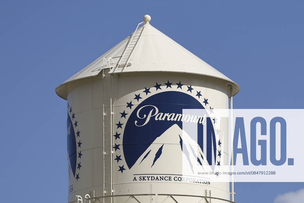 Paramount Pictures In Los Angeles The Paramount Pictures logo is displayed on the water tower in Los Angeles, California, on February 17, 2026. Paramount Skydance attempts a hostile takeover bid of Warner Bros. Los Angeles California United States