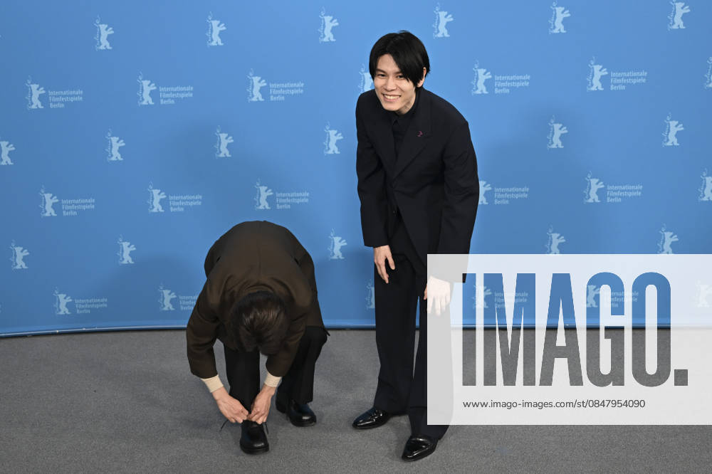 76th Berlin International Film Festival BERLIN, GERMANY - FEBRUARY 18: Actors Miyu Irino (L) and Riku Hagiwara (R) of A New Dawn pose for photographers during the 76th Berlinale in Berlin, Germany, on February 18, 2026. Halil Sagirkaya Anadolu Berlin Germany. Editorial use only. Please get in touch for any other usage.