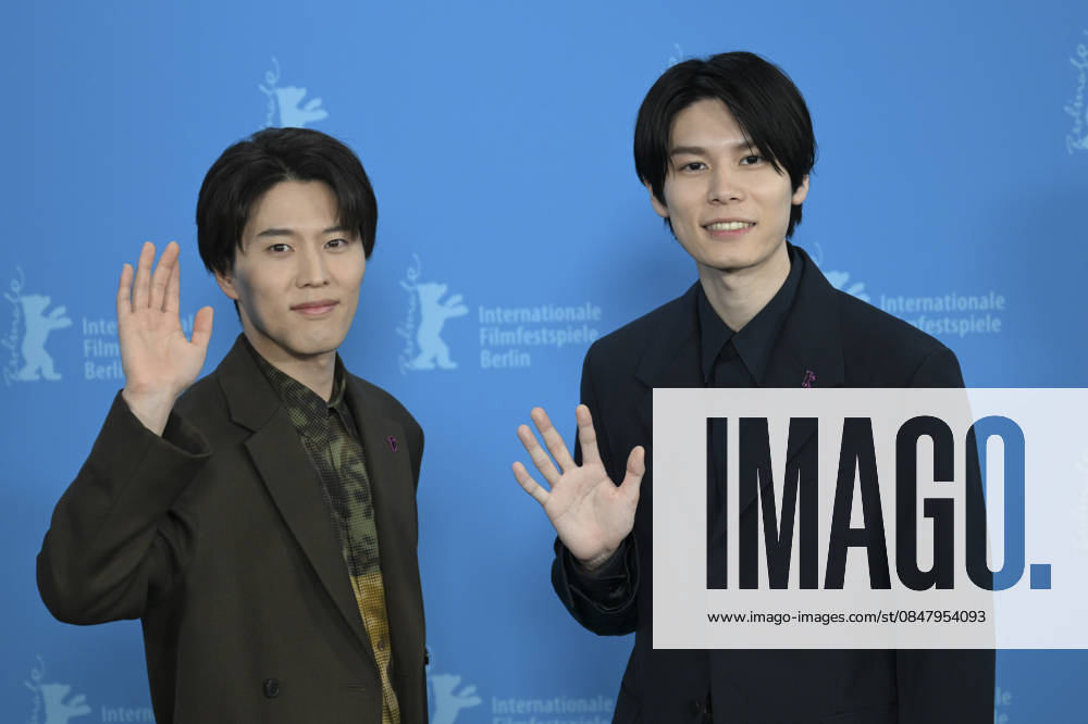 76th Berlin International Film Festival BERLIN, GERMANY - FEBRUARY 18: Actors Miyu Irino (L) and Riku Hagiwara (R) of A New Dawn pose for photographers during the 76th Berlinale in Berlin, Germany, on February 18, 2026. Halil Sagirkaya Anadolu Berlin Germany. Editorial use only. Please get in touch for any other usage.