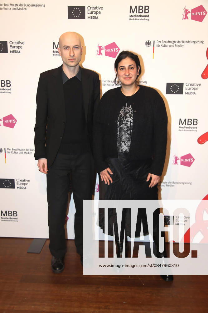 Daniel Blumberg at Berlin Talents 2026 Berlin, 18 02 2026 Daniel Blumberg and presenter Aida Baghernejad at Berlin Talents 2026 during the Berlin International Film Festival Berlin Berlin Germany