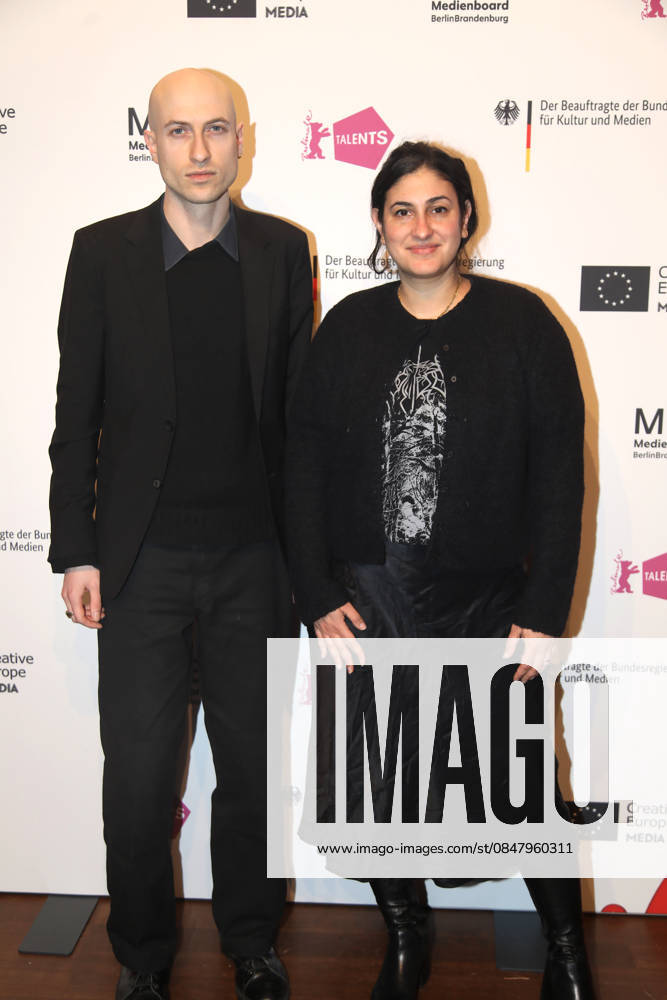 Daniel Blumberg at Berlin Talents 2026 Berlin, 18 02 2026 Daniel Blumberg and presenter Aida Baghernejad at Berlin Talents 2026 during the Berlin International Film Festival Berlin Berlin Germany