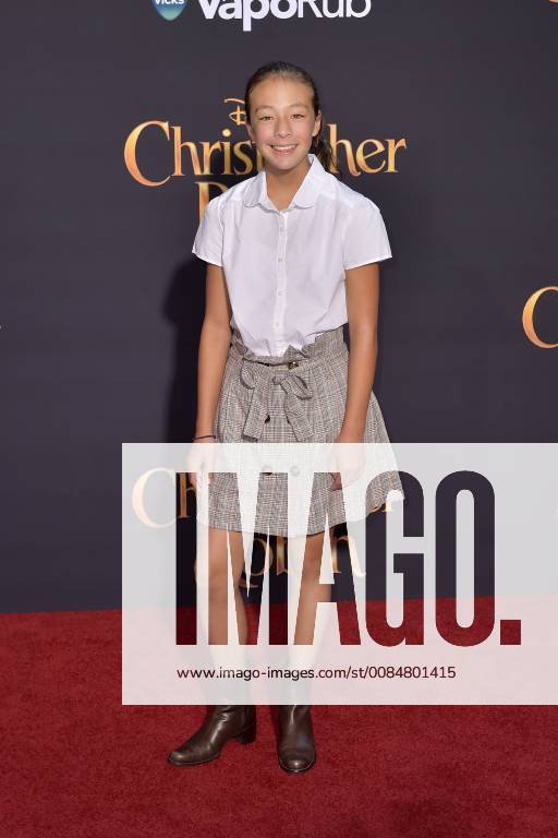 Aubrey Anderson Emmons at the premiere of the movie Christopher Robin at Walt Disney Studios Burbank 30 07 2018 Foto:xD.xStarbuckx xFuturexImage