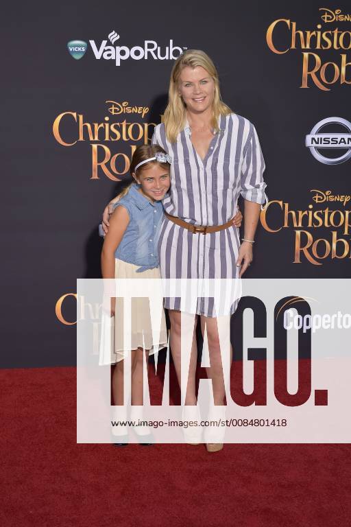 Alison Sweeney with daughter at the premiere of the movie Christopher Robin at Walt Disney Studios Burbank 30 07 2018 Foto:xD.xStarbuckx xFuturexImage