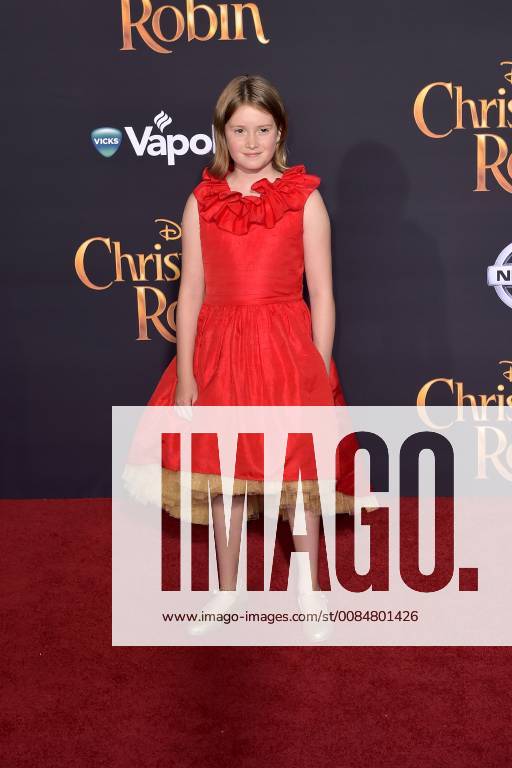 Bronte Carmichael at the premiere of the movie Christopher Robin at Walt Disney Studios Burbank 30 07 2018 Foto:xD.xStarbuckx xFuturexImage