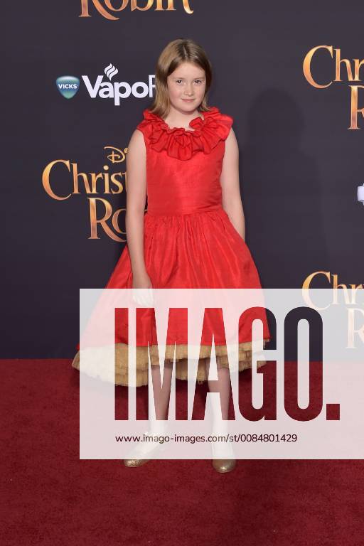 Bronte Carmichael at the premiere of the movie Christopher Robin at Walt Disney Studios Burbank 30 07 2018 Foto:xD.xStarbuckx xFuturexImage