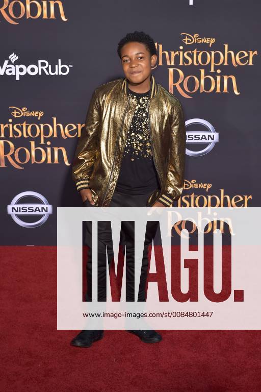 Issac Ryan Brown at the premiere of the movie Christopher Robin at Walt Disney Studios Burbank 30 07 2018 Foto:xD.xStarbuckx xFuturexImage