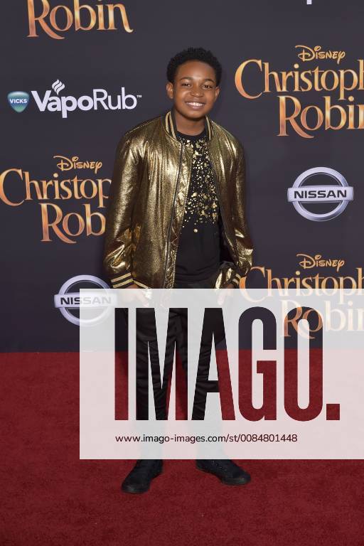 Issac Ryan Brown at the premiere of the movie Christopher Robin at Walt Disney Studios Burbank 30 07 2018 Foto:xD.xStarbuckx xFuturexImage