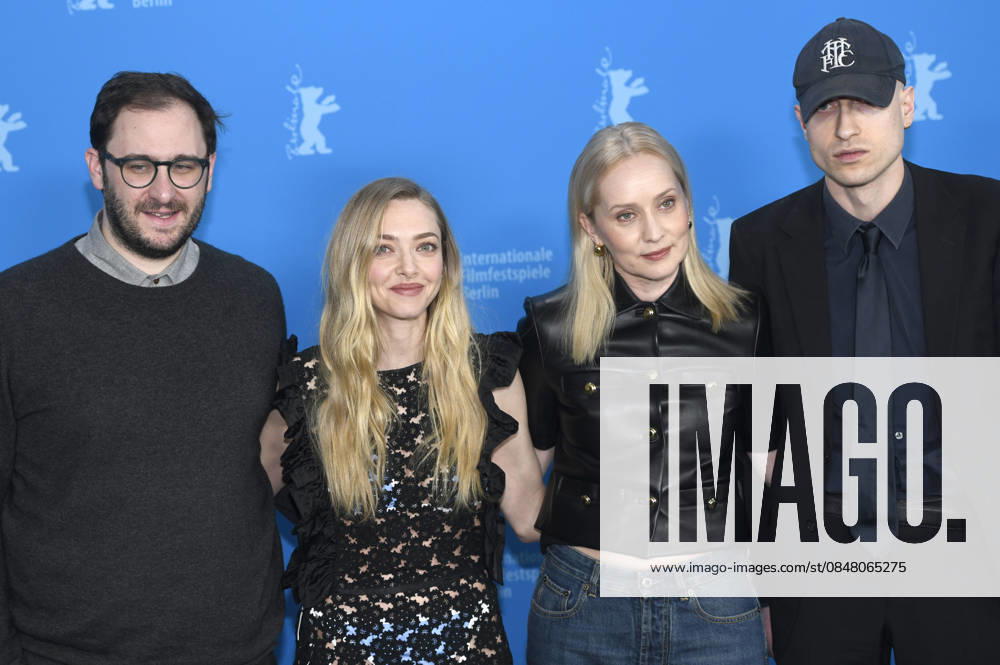 Andrew Morrison, Amanda Seyfried, Mona Fastvold and Daniel Blumberg at the photocall for the feature film The Testament of Ann Lee at the Berlinale 2026 76 Berlin International Film Festival at the Hotel Grand Hyatt Berlin, 19 02 2026 Foto:xC.xNiehausx xFuturexImagex testament_6219