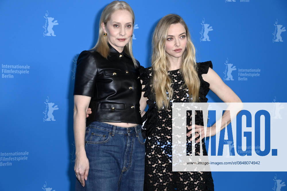 Mona Fastvold and Amanda Seyfried at the photocall for the feature film The Testament of Ann Lee at the Berlinale 2026 76 Berlin International Film Festival at the Hotel Grand Hyatt Berlin, 19 02 2026 Foto:xN.xKubelkax xFuturexImagex testament_6252