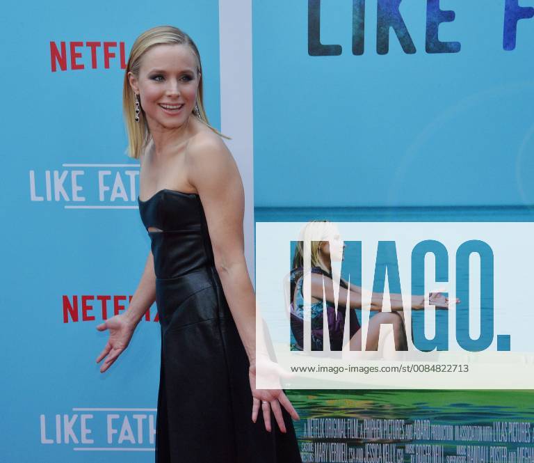 Cast member Kristen Bell attends the premiere of the motion picture comedy Like Father at the ArcLight Cinema Dome in the Hollywood section of Los Angeles on July 31, 2018. The storyline follows a workaholic woman who is left at the altar takes her honeymoon trip anyway with her overachieving father who left her mother because he believed his family was holding back his career. LAP2018073101 JIMxRUYMEN