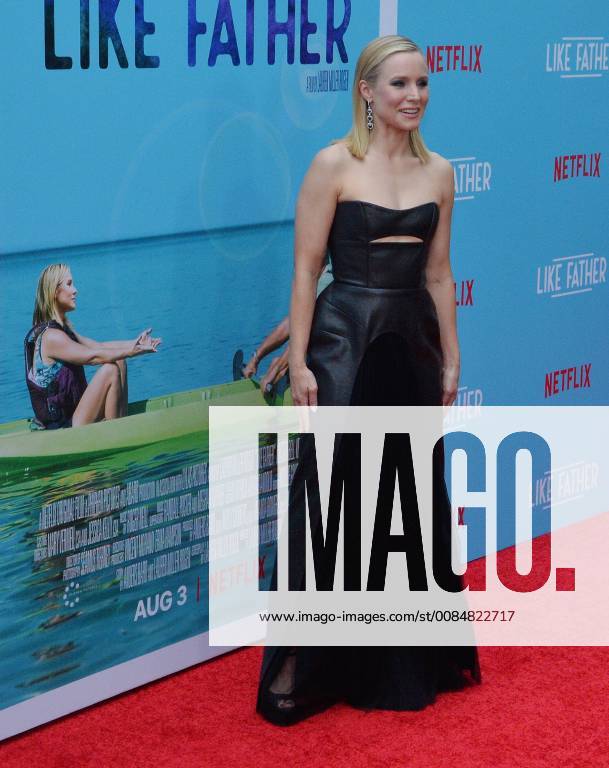 Cast member Kristen Bell attends the premiere of the motion picture comedy Like Father at the ArcLight Cinema Dome in the Hollywood section of Los Angeles on July 31, 2018. The storyline follows a workaholic woman who is left at the altar takes her honeymoon trip anyway with her overachieving father who left her mother because he believed his family was holding back his career. LAP2018073105 JIMxRUYMEN