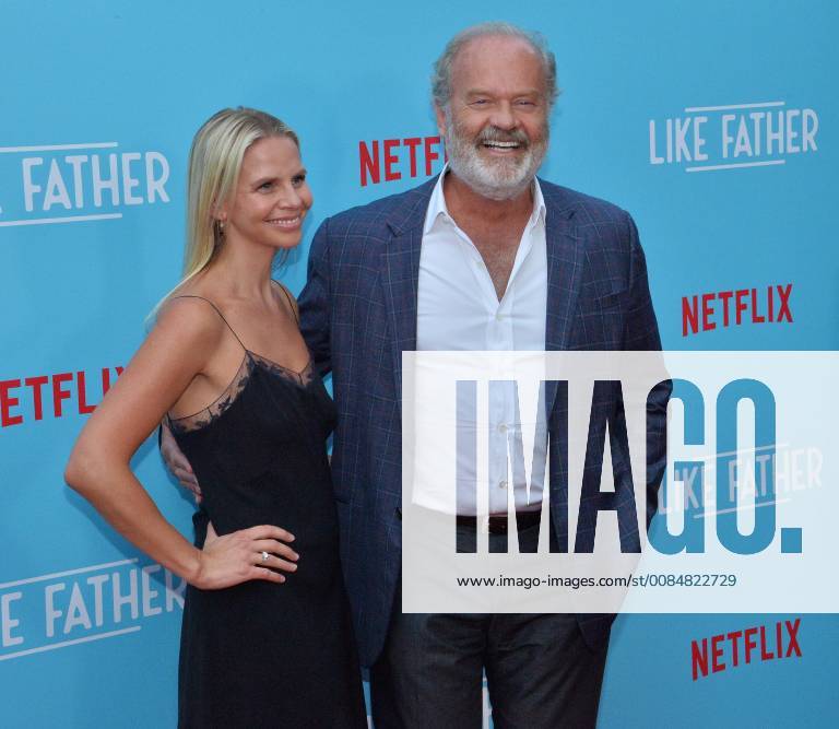 Cast member Kelsey Grammer and his wife Kayte Walsh attend the premiere of the motion picture comedy Like Father at the ArcLight Cinema Dome in the Hollywood section of Los Angeles on July 31, 2018. The storyline follows a workaholic woman who is left at the altar takes her honeymoon trip anyway with her overachieving father who left her mother because he believed his family was holding back his career. LAP2018073199 JIMxRUYMEN