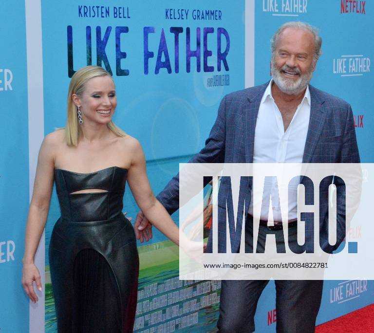 Cast members Kristen Bell and Kelsey Grammer attend the premiere of the motion picture comedy Like Father at the ArcLight Cinema Dome in the Hollywood section of Los Angeles on July 31, 2018. The storyline follows a workaholic woman who is left at the altar takes her honeymoon trip anyway with her overachieving father who left her mother because he believed his family was holding back his career. LAP2018073127 JIMxRUYMEN