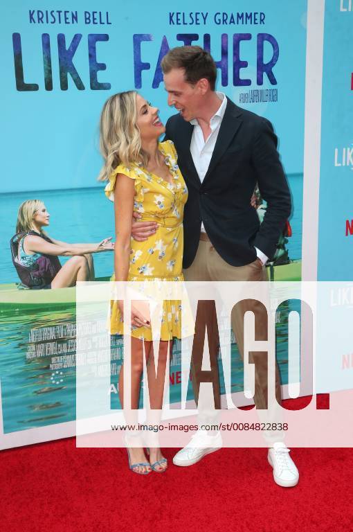 LOS ANGELES, CA - JULY 31: Brittany Ross, Marco Naggar, at the NETFLIX Los Angeles Premiere of Like Father at the ArcLight Hollywood in Los Angeles, California on July 31, 2018.