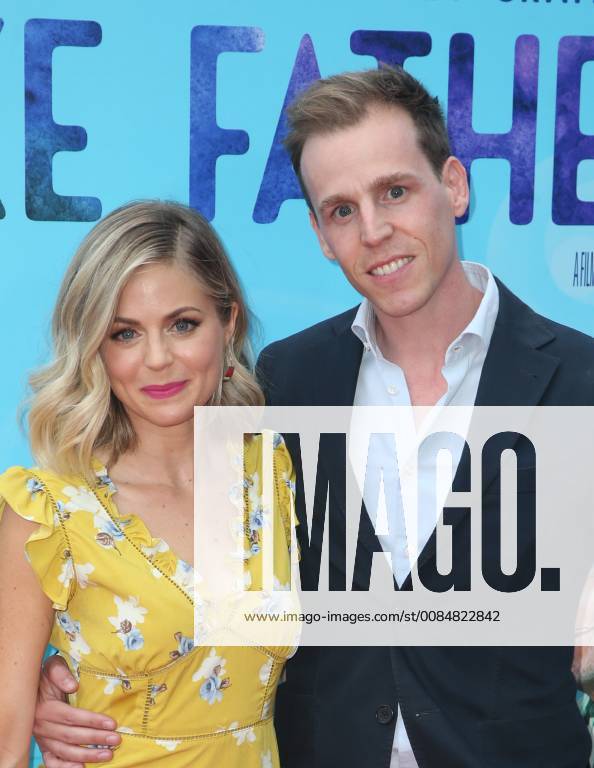 LOS ANGELES, CA - JULY 31: Brittany Ross, Marco Naggar, at the NETFLIX Los Angeles Premiere of Like Father at the ArcLight Hollywood in Los Angeles, California on July 31, 2018.