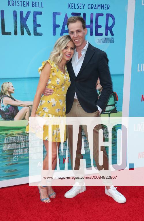 LOS ANGELES, CA - JULY 31: Brittany Ross, Marco Naggar, at the NETFLIX Los Angeles Premiere of Like Father at the ArcLight Hollywood in Los Angeles, California on July 31, 2018.