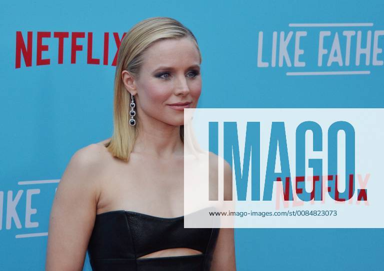 Cast member Kristen Bell attends the premiere of the motion picture comedy Like Father at the ArcLight Cinema Dome in the Hollywood section of Los Angeles on July 31, 2018. The storyline follows a workaholic woman who is left at the altar takes her honeymoon trip anyway with her overachieving father who left her mother because he believed his family was holding back his career. LAP2018073137 JIMxRUYMEN