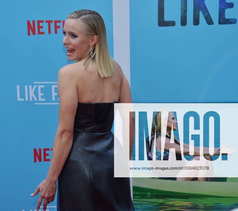 Cast member Kristen Bell attends the premiere of the motion picture comedy Like Father at the ArcLight Cinema Dome in the Hollywood section of Los Angeles on July 31, 2018. The storyline follows a workaholic woman who is left at the altar takes her honeymoon trip anyway with her overachieving father who left her mother because he believed his family was holding back his career. LAP2018073143 JIMxRUYMEN