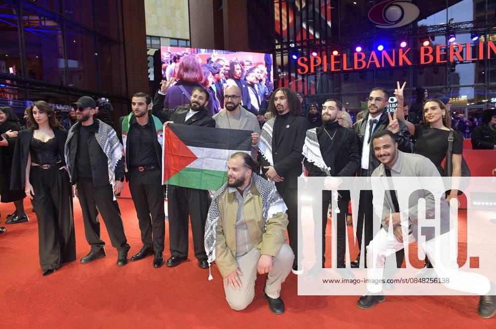 Salah Issaad, Sofiane Zermani, Taqiyeddine Issaad, Abdallah Alkhatib and team at the Closing Ceremony with Award Ceremony at the Berlinale 2026 76 Berlin International Film Festival in the Berlinale Palast Berlin, 21 02 2026 Foto:xM.xBehrensx xFuturexImagex closing_6396