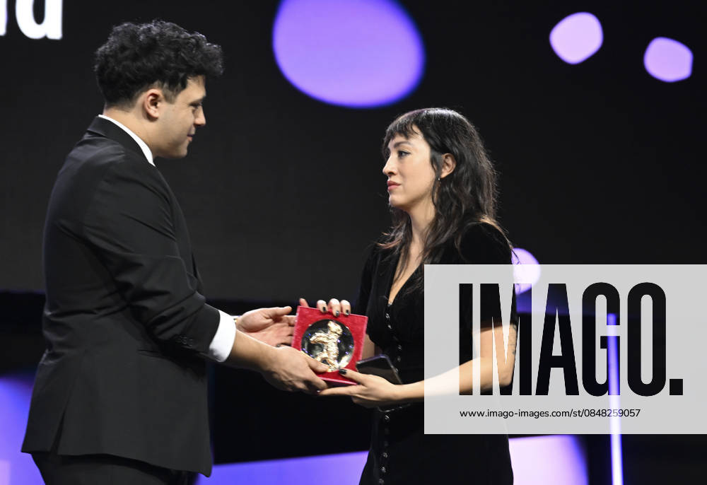 76th Berlin International Film Festival BERLIN, GERMANY - FEBRUARY 21: Director Marie-Rose Osta receives the Golden Bear Award for Best Short Film for her film Someday a Child during the 76th International Berlin International Film Festival (Berlinale) in Berlin, Germany on February 21, 2026. Halil Sagirkaya Anadolu Berlin Germany. Editorial use only. Please get in touch for any other usage.