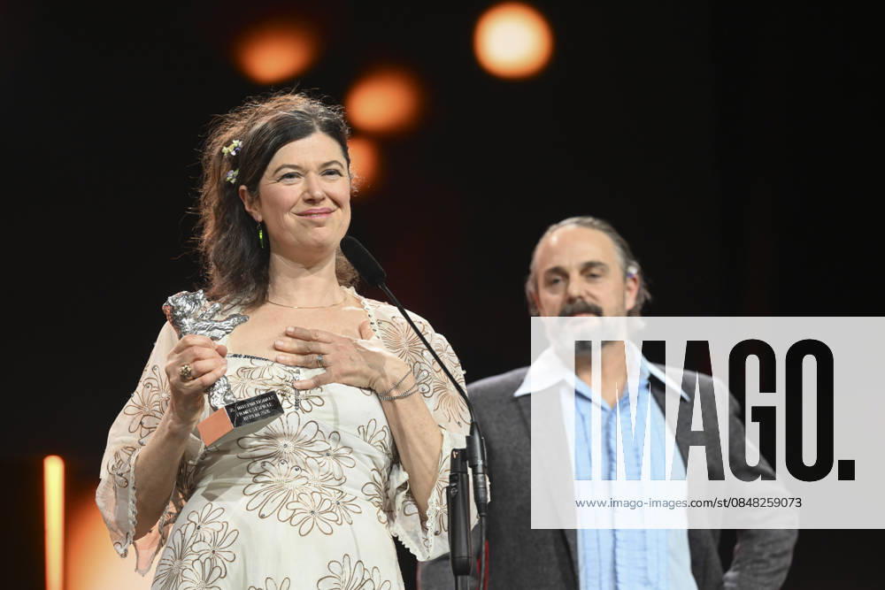 76th Berlin International Film Festival BERLIN, GERMANY – FEBRUARY 21: Anna Fitch and Banker White receive the Silver Bear Award for Best Artistic Contribution for their film Yo (Love is a Rebellious Bird) during the 76th International Berlin International Film Festival (Berlinale) in Berlin, Germany on February 21, 2026. Halil Sagirkaya Anadolu Berlin Germany. Editorial use only. Please get in touch for any other usage.