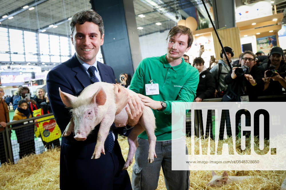 Gabriel Attal visits the Salon de lAgriculture 2026 62nd edition of the International Agricultural Show Gabriel Attal 453344 2026 02 22 Paris France