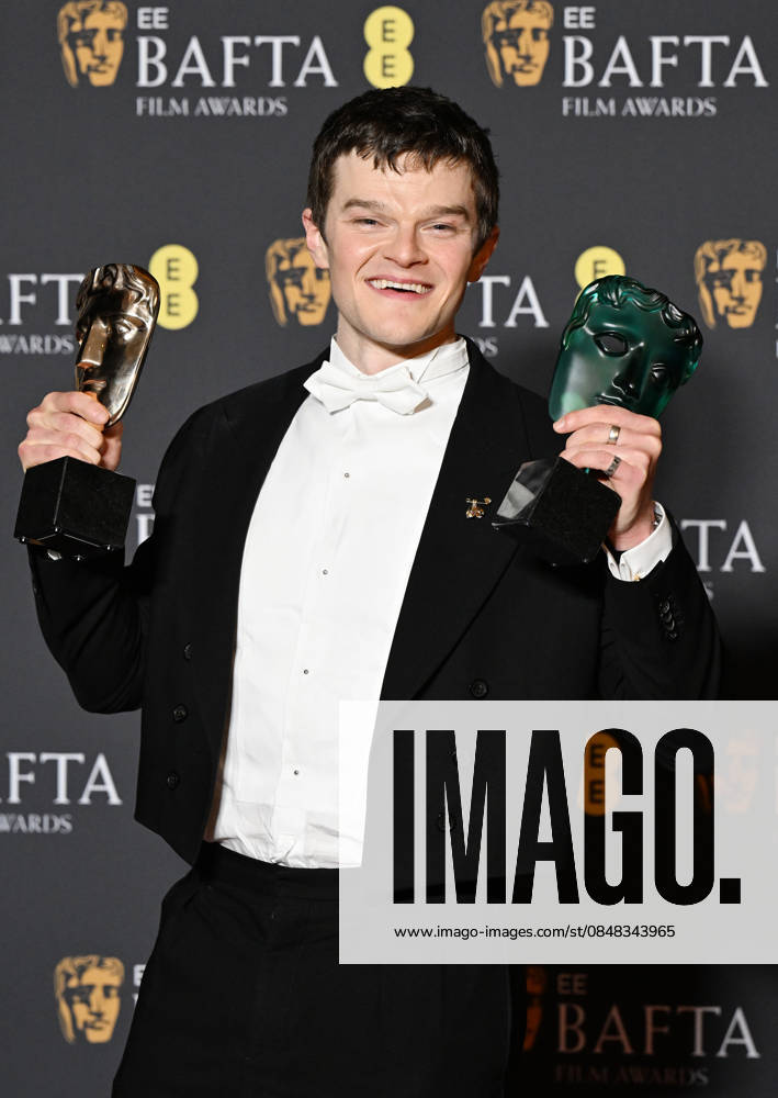 British actor Robert Aramayo attends the Winners Room at the EE BAFTA Film Awards at the Royal Festival Hall in London, England on Sunday, February 22, 2026. LON202602221105 RUNExHELLESTAD
