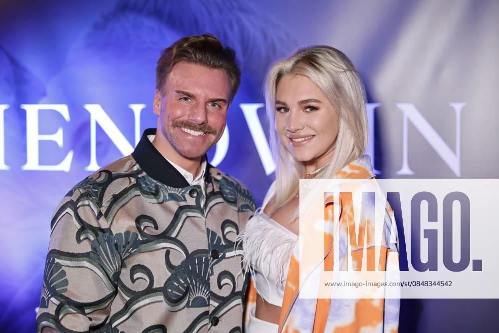 Reality TV participant Sascha Czok with wife Sandra Czok at the single presentation of the new single In Ewigkeit by Menowin Fröhlich at the Mio Club Cologne, 05 01 2023 NRW Germany
